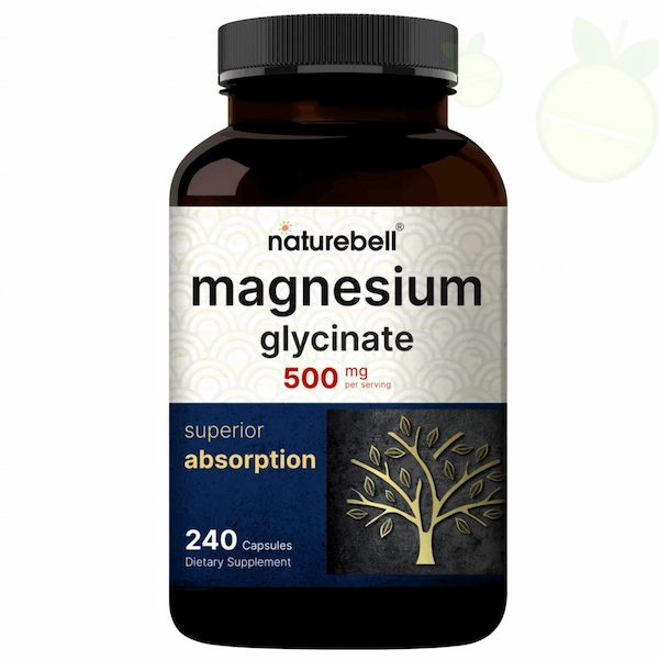 Magnesium Glycinate 500 mg 240 tablets NatureBell multivit