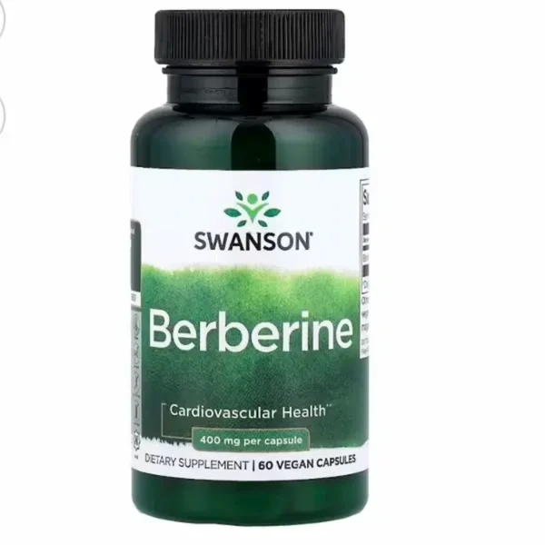 Berberine 400mg 60 capsules Swansonبيربرين 400مجم 60 كبسولة من سوانسون