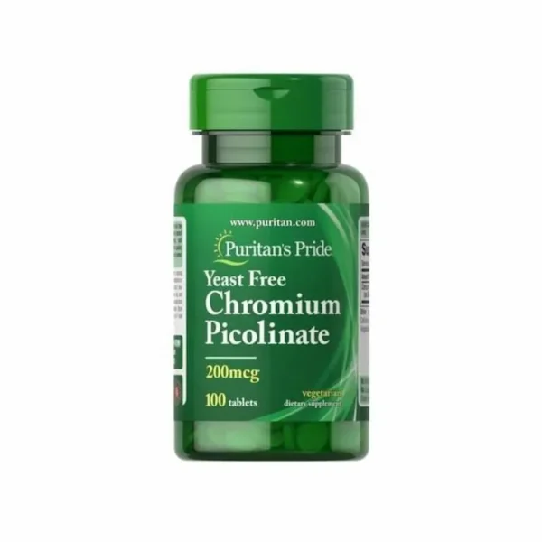 chromium picolinate 200mcg 100 tablets Puritan’s Pride getmultivit.com